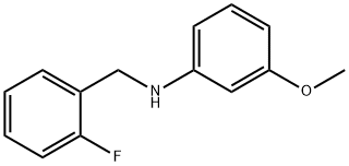 N-(2-Fluorobenzyl)-3-Methoxyaniline, 97% 化学構造式