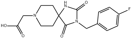1021117-39-4 [3-(4-フルオロベンジル)-2,4-ジオキソ-1,3,8-トリアザスピロ[4.5]デス-8-イル]酢酸