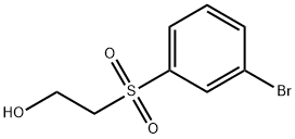 2-((3-溴苯基)磺酰基)乙醇, 1021169-75-4, 结构式