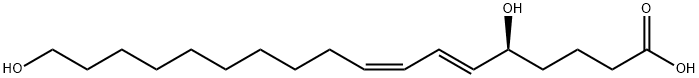 (5S,6E,8Z)-5,18-二羟基-6,8-十八碳二烯酸, 1021188-24-8, 结构式