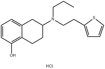 RAC-ロチゴチン塩酸塩 化学構造式