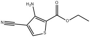 ETHYL 3-AMINO-4-CYANOTHIOPHENE-2-CARBOXYLATE, 102123-27-3, 结构式