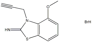 4-Methoxy-3-(prop-2-yn-1-yl)benzo[d]thiazol-2(3H)-imine hydrobromide Structure