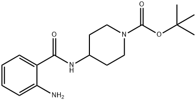 4-[(2-氨基苯甲酰基)氨基]哌啶-1-甲酸叔丁酯, 1021284-59-2, 结构式