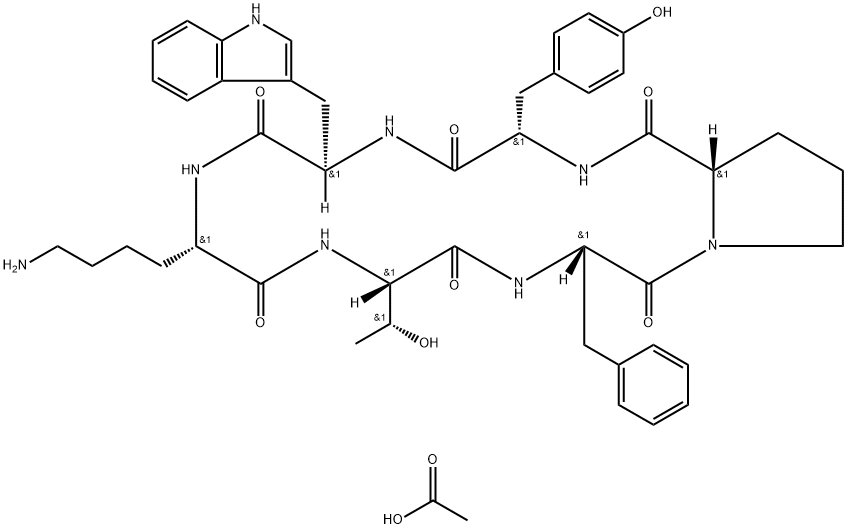 CYCLO(D-TRP-LYS-THR-PHE-PRO-TYR)|