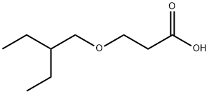 3-(2-乙基丁氧基)丙酸, 10213-74-8, 结构式