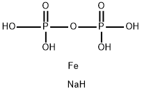 二磷酸铁钠盐,10213-94-2,结构式
