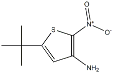 3-AMINO-5-TERT-BUTYL-2-NITRO-THIOPHENE 结构式