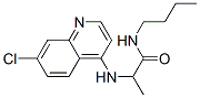 N-butyl-2-[(7-chloroquinolin-4-yl)amino]propanamide 结构式