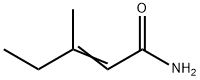 2-PentenaMide, 3-Methyl- Structure