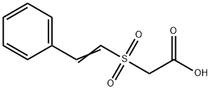 2-(苯乙烯磺酰)乙酸 结构式