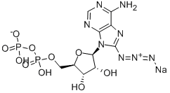 8-AZIDOADENOSINE-5'-O-DIPHOSPHATE SODIUM SALT Structure