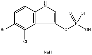 5-溴-4-氯-3-吲哚基磷酸钠,102185-33-1,结构式