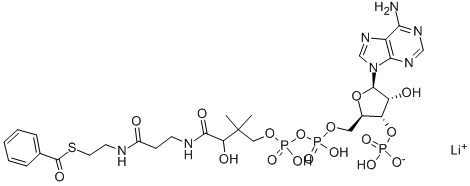 ベンゾイルコエンザイムA リチウム塩 化学構造式