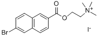 6-BROMO-2-CARBONAPHTHOXYCHOLINE IODIDE Struktur