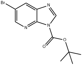 3H-IMidazo[4,5-b]pyridine-3-carboxylicacid,6-broMo-,1,1-diMethylethylester Struktur