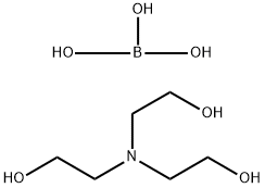 tri(2-hydroxyethyl)ammonium dihydrogen orthoborate  Structure