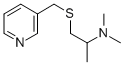 102206-62-2 Pyridine, 3-(((2-(dimethylamino)propyl)thio)methyl)-