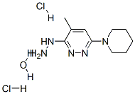 [4-methyl-6-(1-piperidyl)pyridazin-3-yl]hydrazine hydrate dihydrochlor ide Struktur