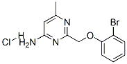 2-[(2-bromophenoxy)methyl]-6-methyl-pyrimidin-4-amine hydrochloride Struktur