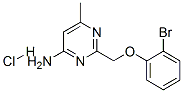 2-[(2-bromophenoxy)methyl]-6-methyl-pyrimidin-4-amine hydrochloride Structure