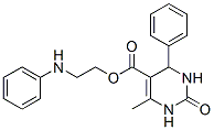 2-anilinoethyl 4-methyl-2-oxo-6-phenyl-3,6-dihydro-1H-pyrimidine-5-car boxylate 结构式