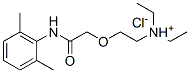 2-[(2,6-dimethylphenyl)carbamoylmethoxy]ethyl-diethyl-azanium chloride Structure