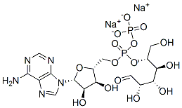 adenosine 5'-diphosphomannose, disodium salt 结构式