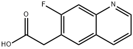 2-(7-fluoroquinolin-6-yl)acetic acid Structure