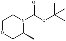 (R)-N-BOC-3-メチルモルホリン 化学構造式