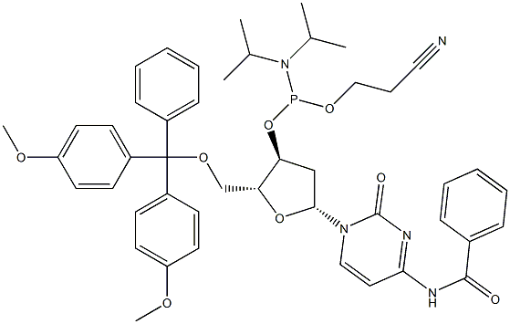 DMT-dC(bz)亚磷酰胺单体,102212-98-6,结构式