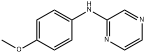 N-(4-甲氧基苯基)吡嗪-2-胺 结构式