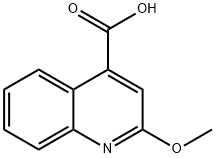 2-甲氧基-喹啉-4-羧酸, 10222-62-5, 结构式