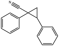 1,2-ジフェニルシクロプロパンカルボニトリル 化学構造式