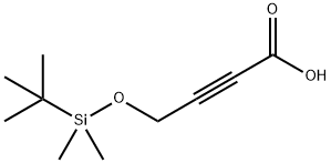 4-(1-叔丁基-1,1-二甲基)硅氧基-丁-2-炔酸 结构式