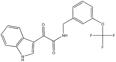 2-(1H-indol-3-yl)-2-oxo-N-[3-(trifluoromethoxy)benzyl]acetamide Structure