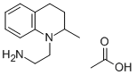 1-Quinolineethylamine, 3,4-dihydro-2-methyl-, acetate|