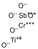 Antimony chromium titanium oxide Structure