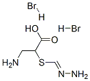 3-amino-2-methanehydrazonoylsulfanyl-propanoic acid dihydrobromide Struktur