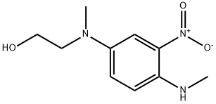 N,N'-二甲基-N-羟乙基-3-硝基-P-苯二胺,10228-03-2,结构式