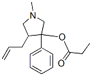 1-methyl-3-phenyl-4-prop-2-enyl-pyrrolidin-3-ol, propanoate Structure