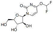 1-(beta-d-Arabinofuranosyl)-4-O-difluoromethyluracil Structure