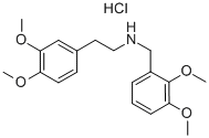 N-[(2,3-dimethoxyphenyl)methyl]-3,4-dimethoxy-benzeneethanamine hydrochloride Structure