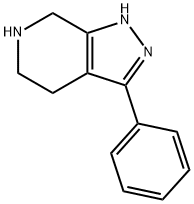 3-phenyl-4,5,6,7-tetrahydro-1H-pyrazolo[3,4-c]pyridine 结构式