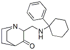 2-[[(1-Phenylcyclohexyl)amino]methyl]quinuclidin-3-one Struktur