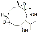 (1R,4S,6S,7R,8R,9R,11R)-4,11-Dimethyl-8-(1-methylethyl)-5,12-dioxatricyclo[9.1.0.04,6]dodecane-7,9-diol Struktur