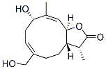 (3R,3aS,6Z,9S,10E,11aS)-3a,4,5,8,9,11a-Hexahydro-9-hydroxy-6-(hydroxymethyl)-3,10-dimethylcyclodeca[b]furan-2(3H)-one Structure