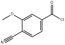 Benzoyl chloride, 4-cyano-3-methoxy- (9CI) Structure