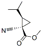 Cyclopropanecarboxylic acid, 1-cyano-2-(1-methylethyl)-, methyl ester, cis- (9CI) 结构式