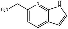 (1H-ピロロ[2,3-B]ピリジン-6-イル)メタンアミン 化学構造式